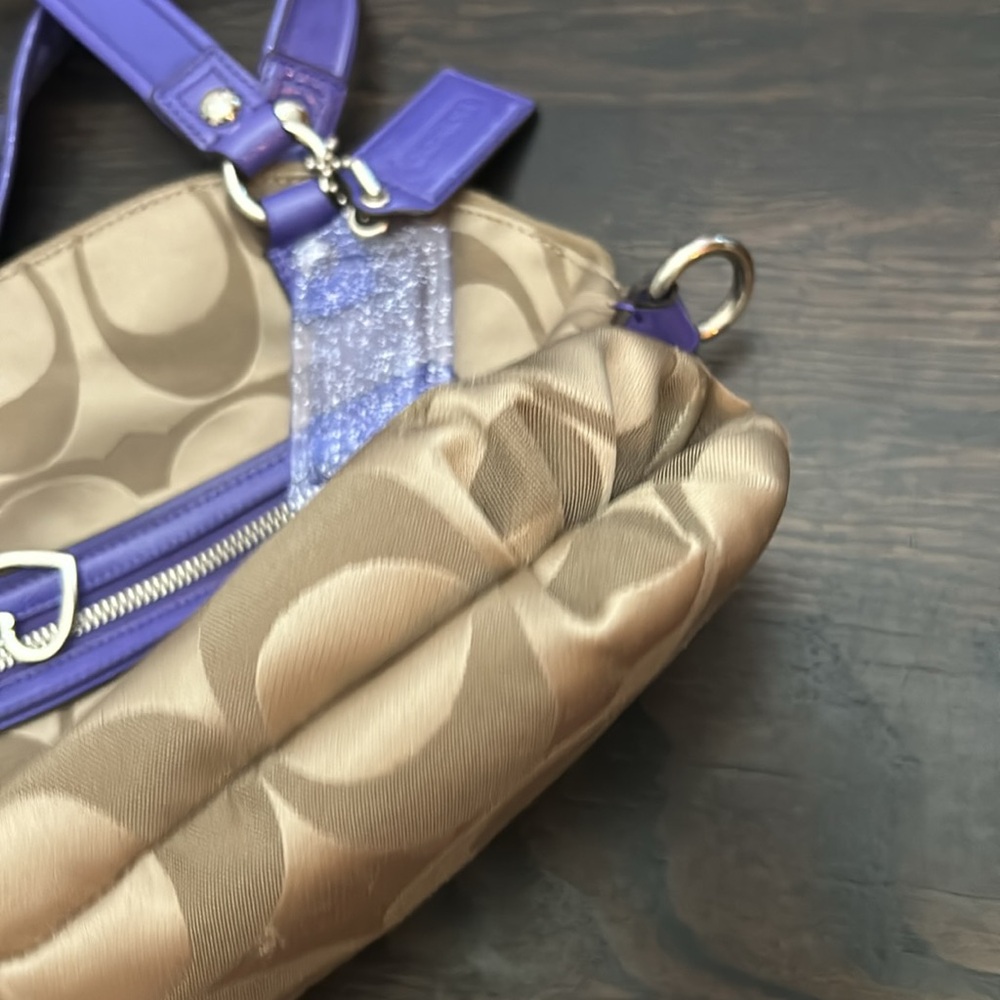 Coach Poppy Daisy Signature Foldover Crossbody Bag - Picture 4 of 15